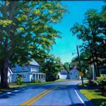 New Hampshire Road, Acrylic, 24h x 30w
