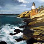 Lighthouse, Acrylic, 30h x 24w