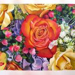 Rose, Watercolor, 12h x 16w