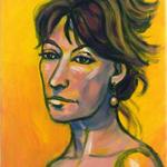 Ellen Yellow, Acrylic, 18h x 14w