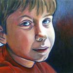 Dylan Age 6, Acrylic, 14h x 18w