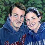 Jane & Jonathan, Oil, 12h x 16w